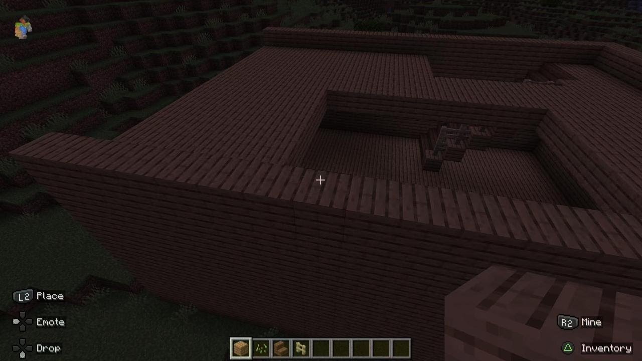 Minecraft building a modern house