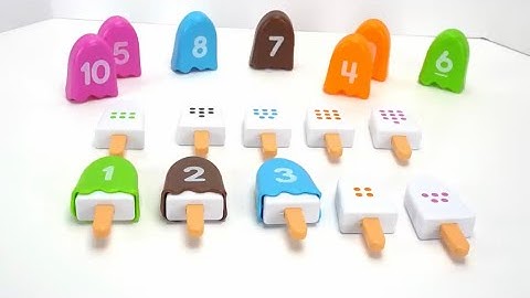 Counting with Popsicles 1 to 10 | Learning Numbers | Numbers Song | Ice cream  Finger Family | Fun