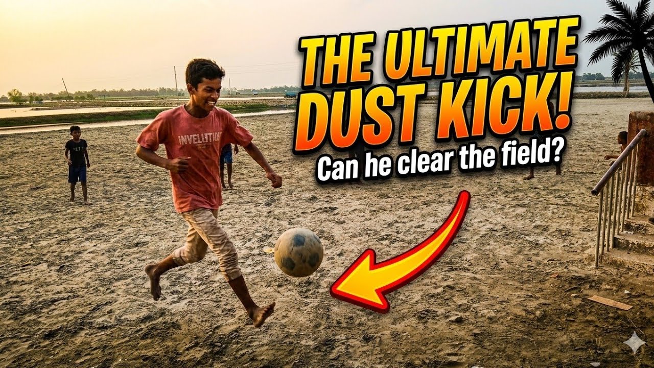 THE ULTIMATE DUST KICK!Can he clear the field? - YouTube