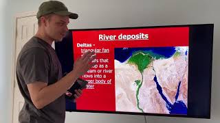 Depositional environments and features of streams and rivers