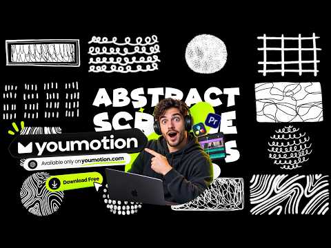 Free Overlays (AE, PR, DR, FCPX) — Brush Abstract Scribble Elements