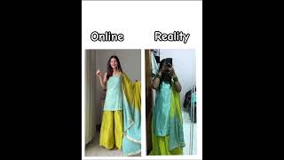 #meesho # wedding sarara set# online/reality # viral shorts video #