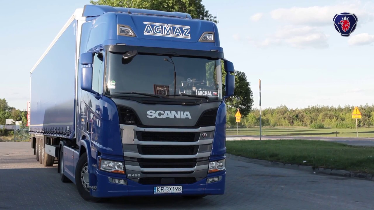 Agmaz magazyn Scania w Polsce YouTube