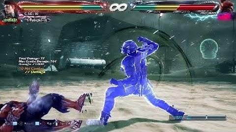 Tekken 7 Dragunov qcf2 into rage drive - high damage