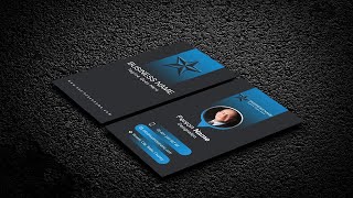 تصميم كارت شخصي دروس فوتوشوب - Modern Business Card  Photoshop tutorial
