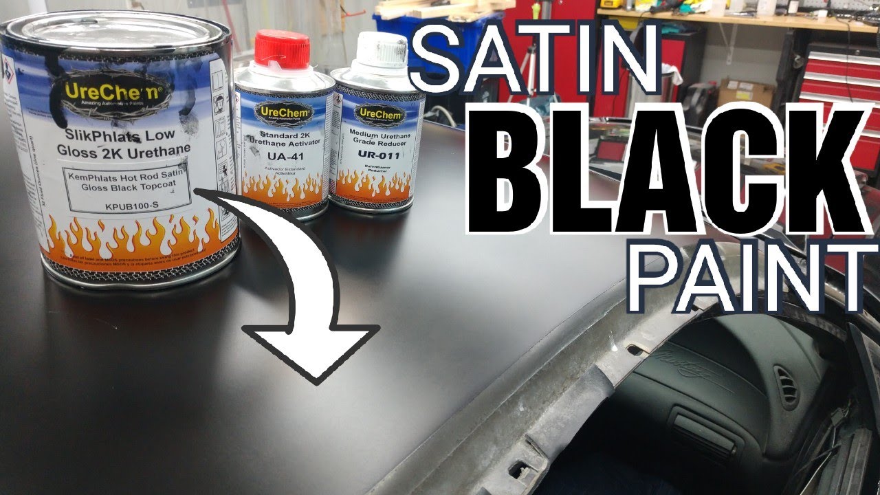 Slickest SATIN BLACK paint for accent panels!