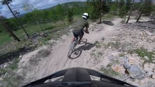 Downhill mountain biking Granby Ranch fast and rocky:)