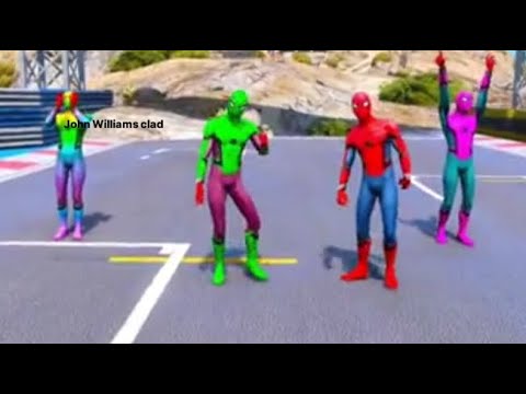 Spiderman Racing spiderman Racing cars challenge win After beautiful Dance|spiderman ...
