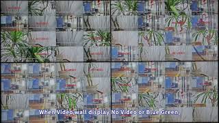 How to diagnose No Video or Blue screen in Video Wall