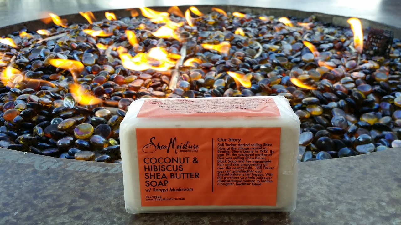 shea moisture coconut & hibiscus shea butter soap