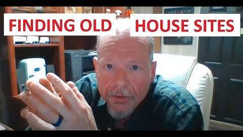 Finding old house sites to metal detect using aerial photos