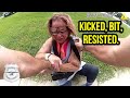 Bodycam: Aggressive Theft Suspect Attacks Deputies
