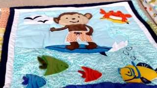 Carters Laguna Monkey Crib Bedding Set Review