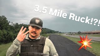 WHAT THE RUCK || RUCKING IN THE RAIN 3.5 MILES 