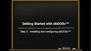 Step 2 of dbDOSv setup, this is the install.