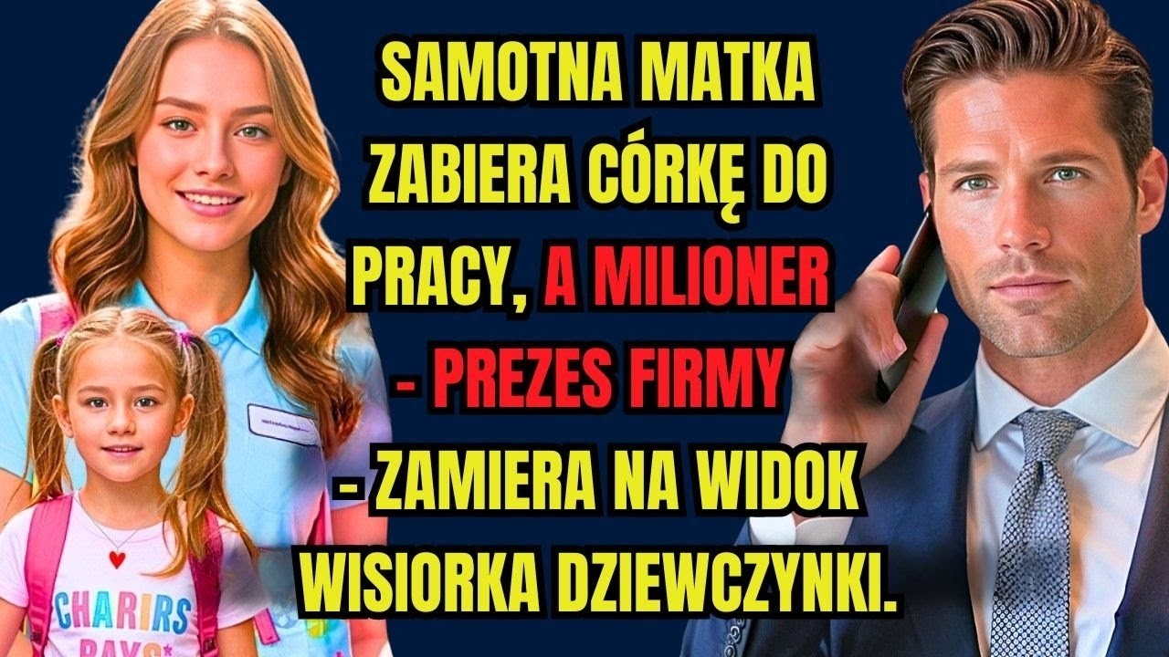 Samotna matka zabiera córkę do pracy, a MILIONER – prezes firmy – zamiera na widok stóp dziewczynki.
