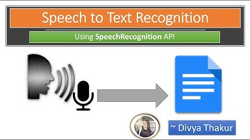 Speech to Text Recognition using SpeechRecognition API by Google