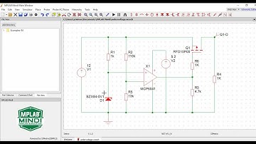 undervoltage lockout circuit | Low voltage protection circuit | UVLO circuit | MPLAB MINDI simulator