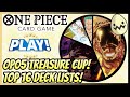 One piece card game playtcgofficials february op05 treasure cup top 16 deck lists