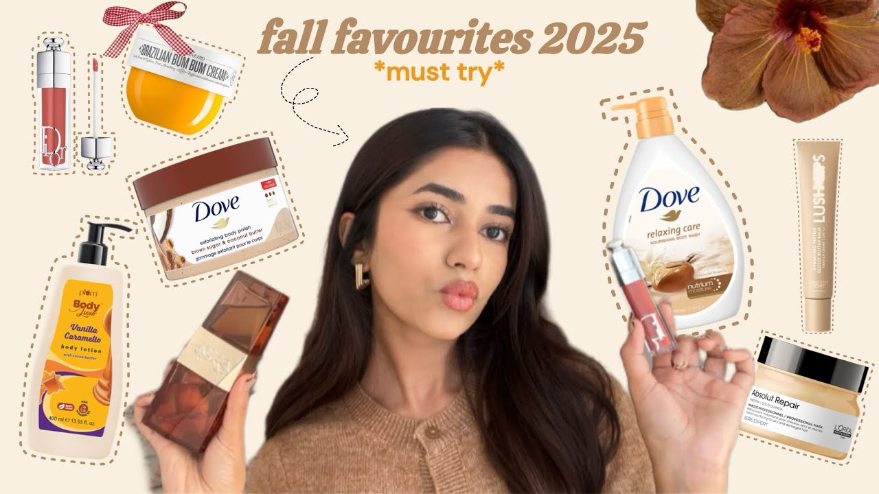 Fall Favourites 2025🤎 *must try* | selfcare, perfume, lip gloss, hair mask. 