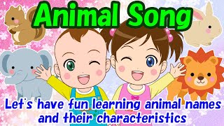 【Animal Song】Educational videos | Nursery Rhymes | Kids Songs | Lifestyle habits | HoppySmile