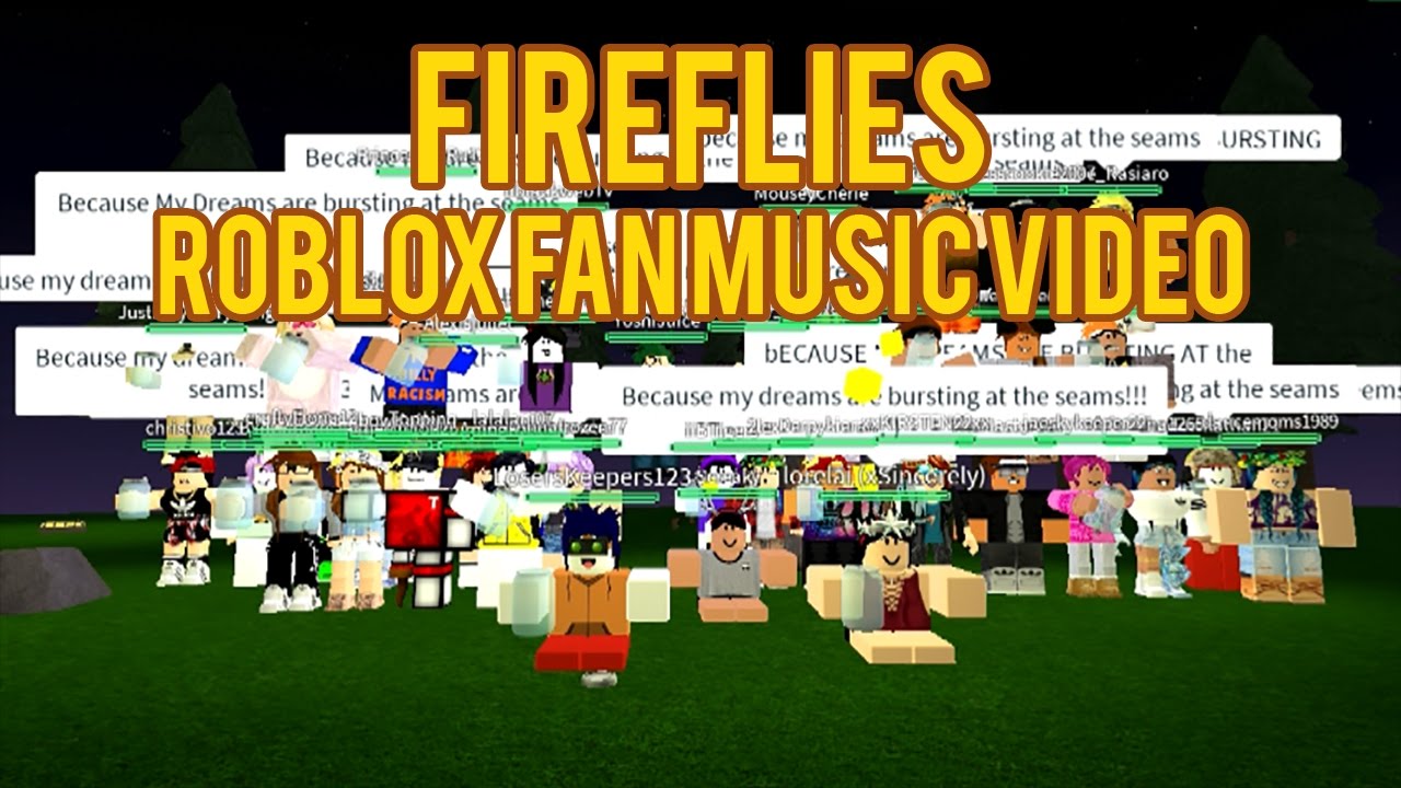 Owlcity Fireflies Roblox Fan Music Video Youtube - roblox fireflies song full