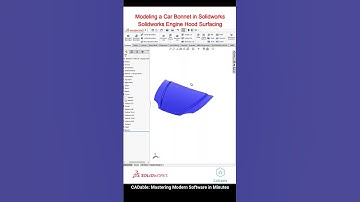 Modeling a Car Bonnet in Solidworks | Solidworks Engine Hood Surfacing #advancedsurfacingsolidworks