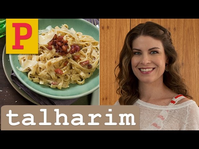 EM UMA PANELA SÓ: TALHARIM À CARBONARA DA RITA LOBO