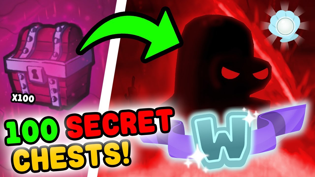 OPENING 100 SECRET TREASURE CHESTS!! SHINY WUMBO SECRET UNIT?! SpongeBob Tower Defense Roblox