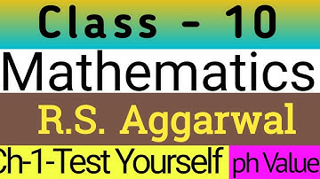 R S Aggarwal Ch 1 Test Yourself Solution