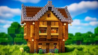 Minecraft: How to Build a Wooden Starter House for 2 Players