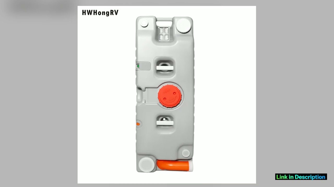 75L Portable RV Water Tank with Wheels Quick Drain Fill Folding Handle for Camping Trailer Caravan