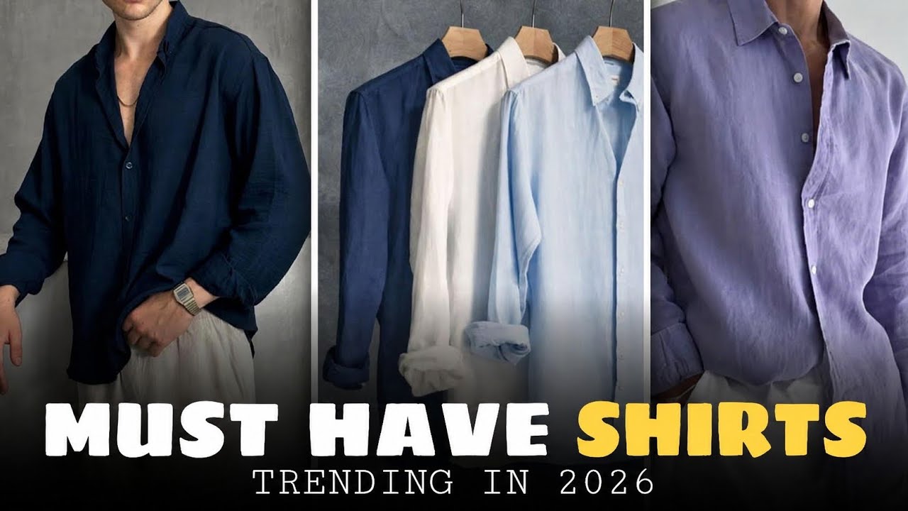 Only 5 Shirts You Need in 2026 – Minimal Wardrobe - YouTube