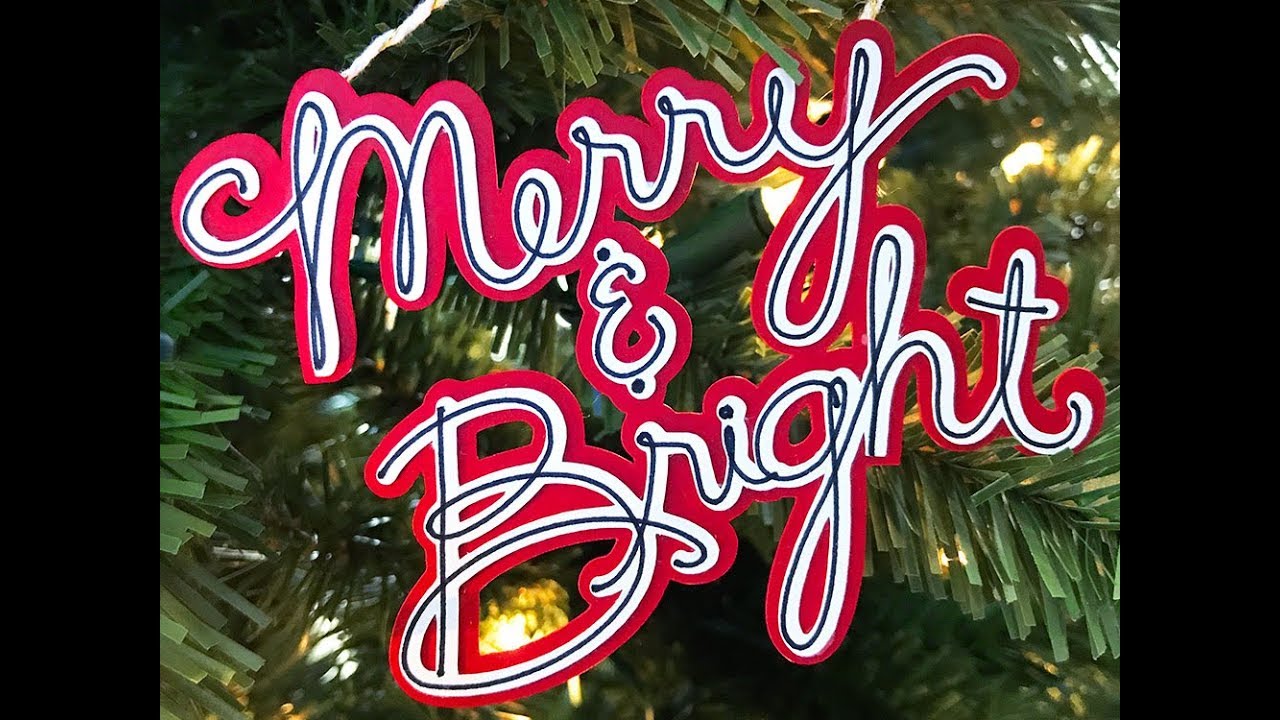 DIY Christmas Tree Decor with Your Cricut