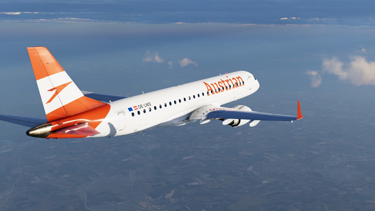 X-plane 12 : Landing my first E195 into LOWW (Vienna International Airport)!