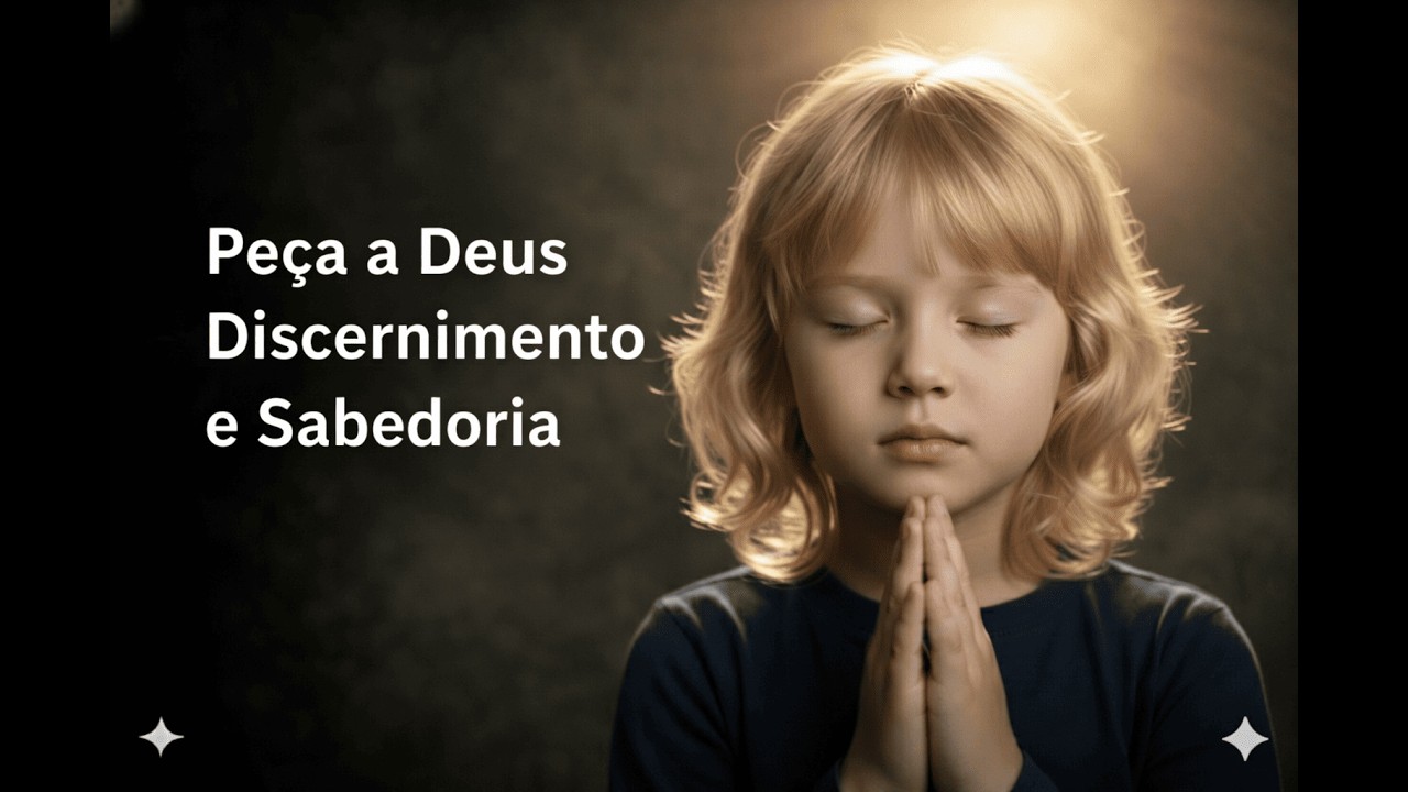Oração para pedir discernimento e sabedoria a Deus.