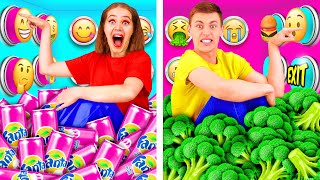 1000 Mystery Buttons Challenge Only 1 Lets You Escape | Fantastic Food Hacks by PaRaRa Challenge