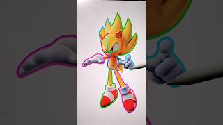 super sonic drawing #shorts #sonic #supersonic