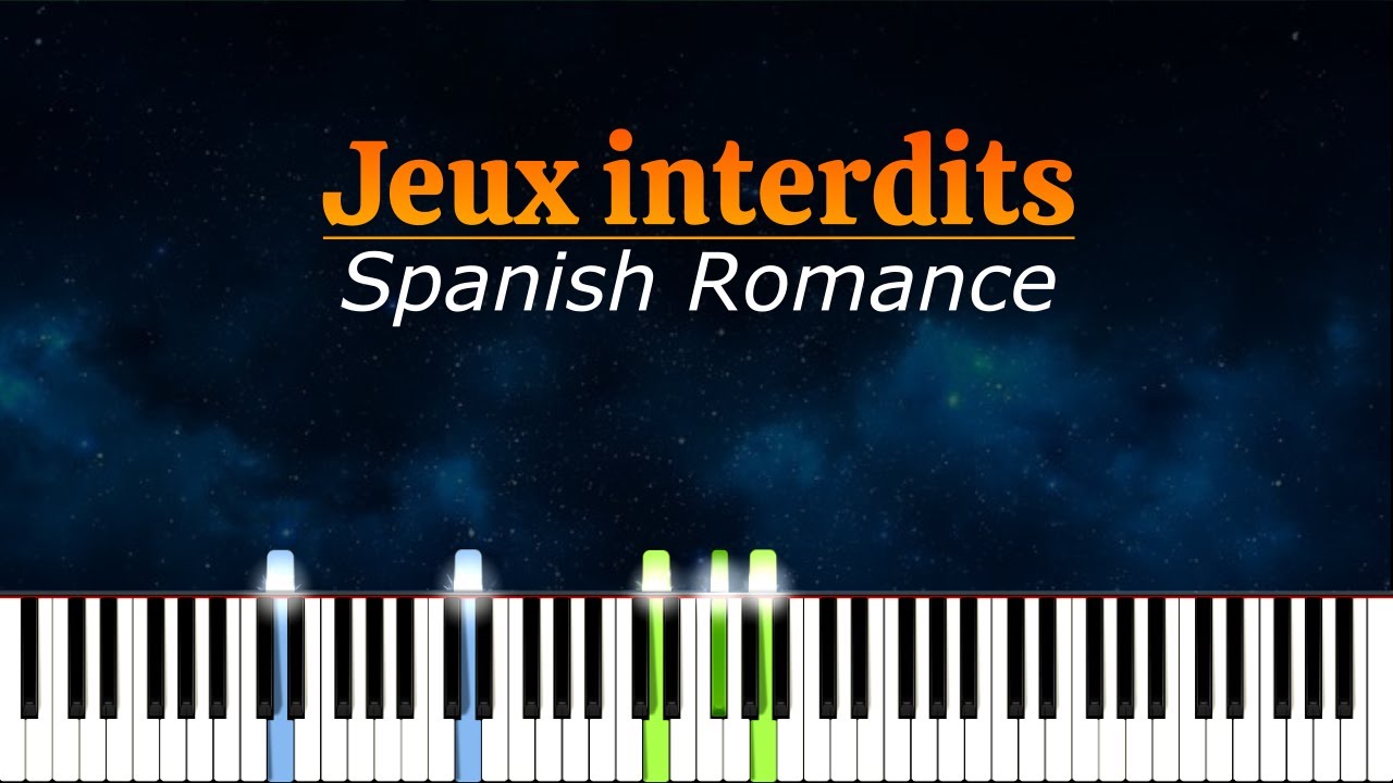 Jeux interdits - Spanish Romance | Piano Tutorial | Synthesia | How to
