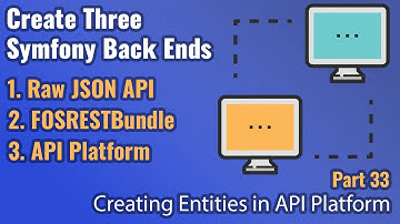 Create Three Symfony Back Ends - Part #33 - Create Entities with API Platform
