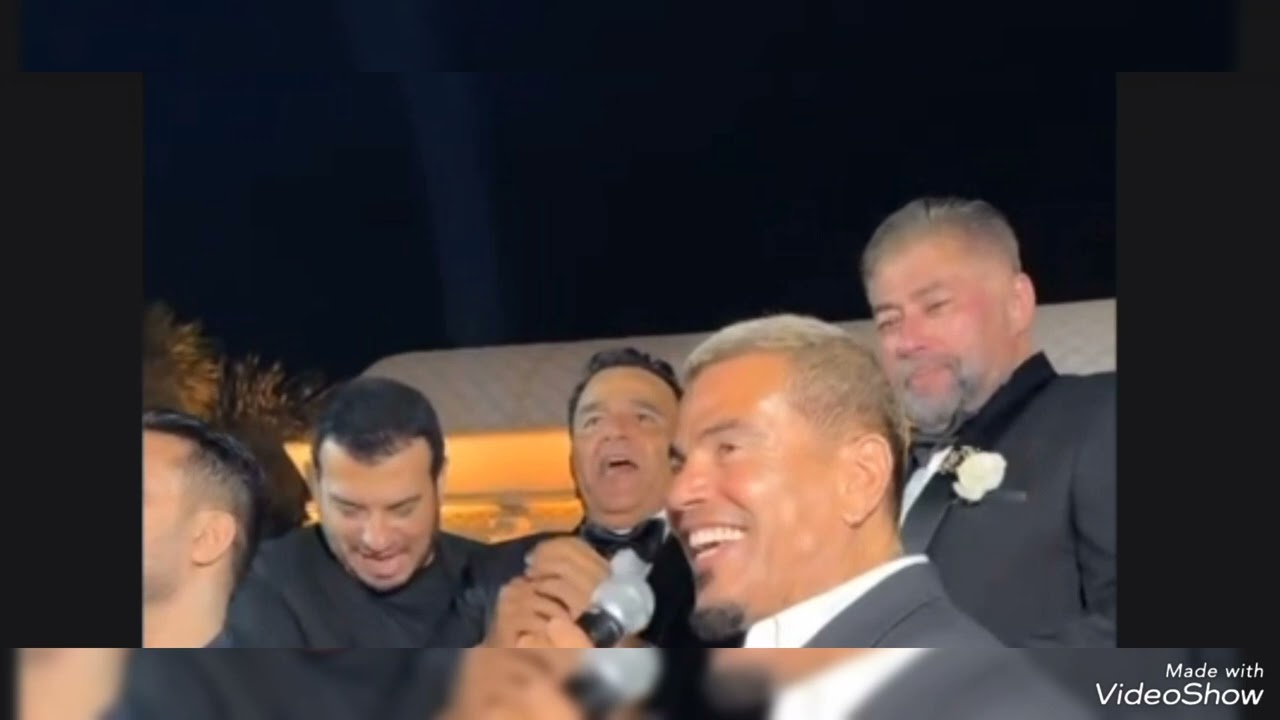 عمرو دياب و ايهاب توفيق في حفل زفاف نجل الفنان محمد فؤاد