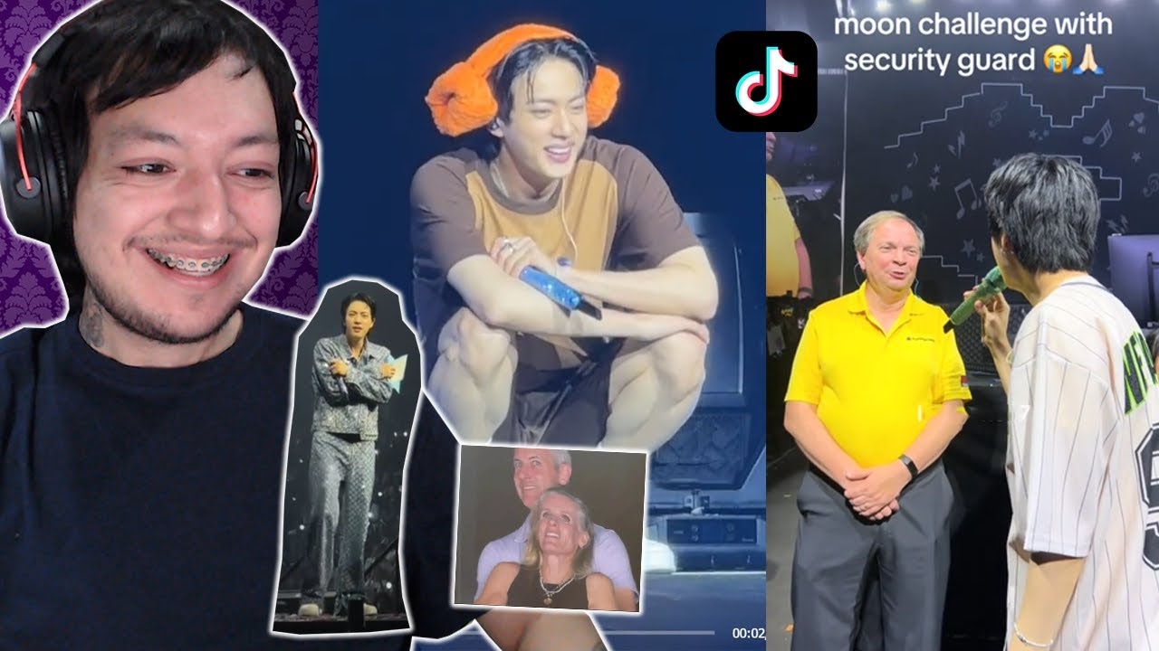 Reacting to Jin’s Concert TikToks 💜 🤣