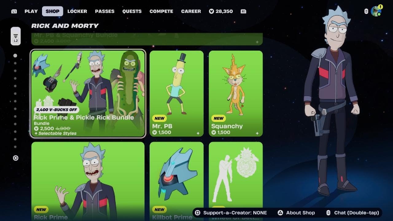 Fortnite NEW RICK AND MORTY WAVE 2! ITEM SHOP MARCH 6TH 2026