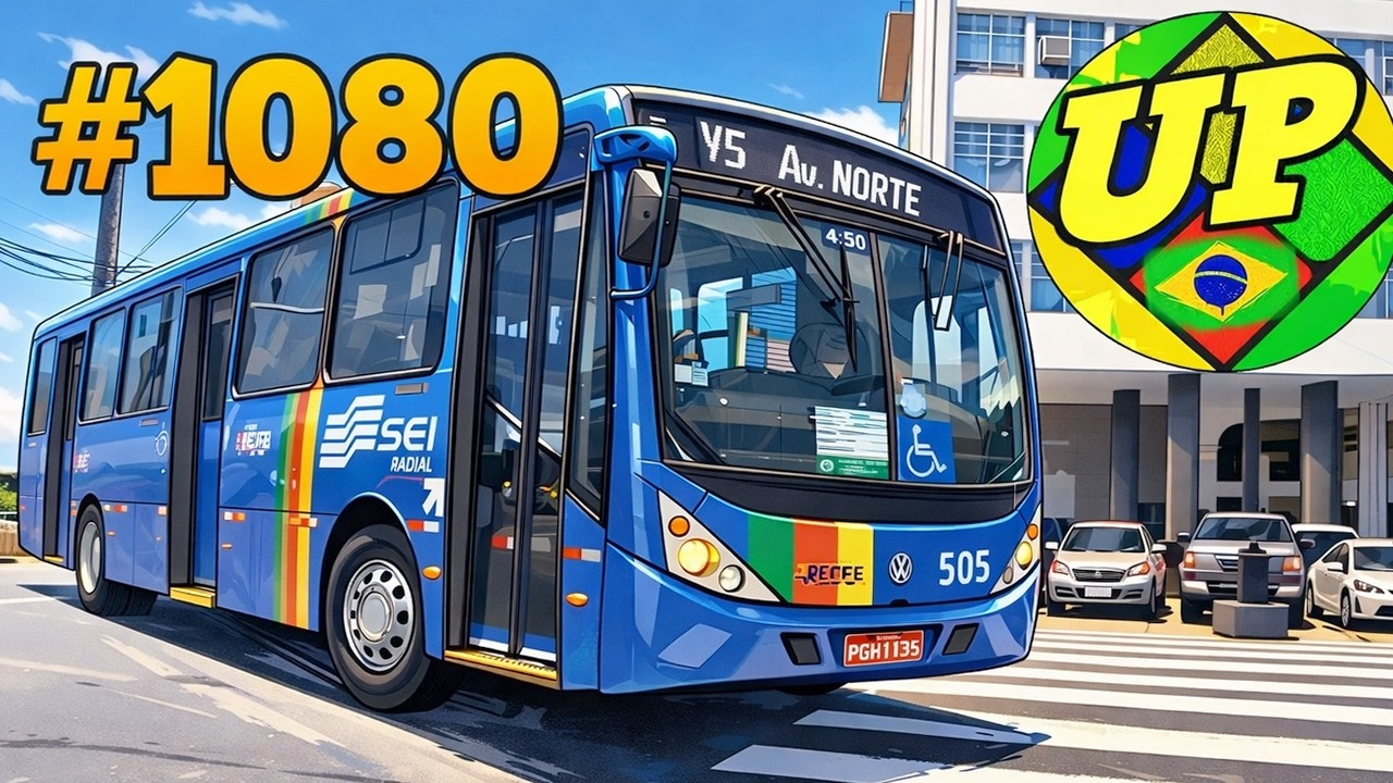 #1080 - Movimentação especial de carnaval na Praça da República - Muitos ônibus no Centro do Recife