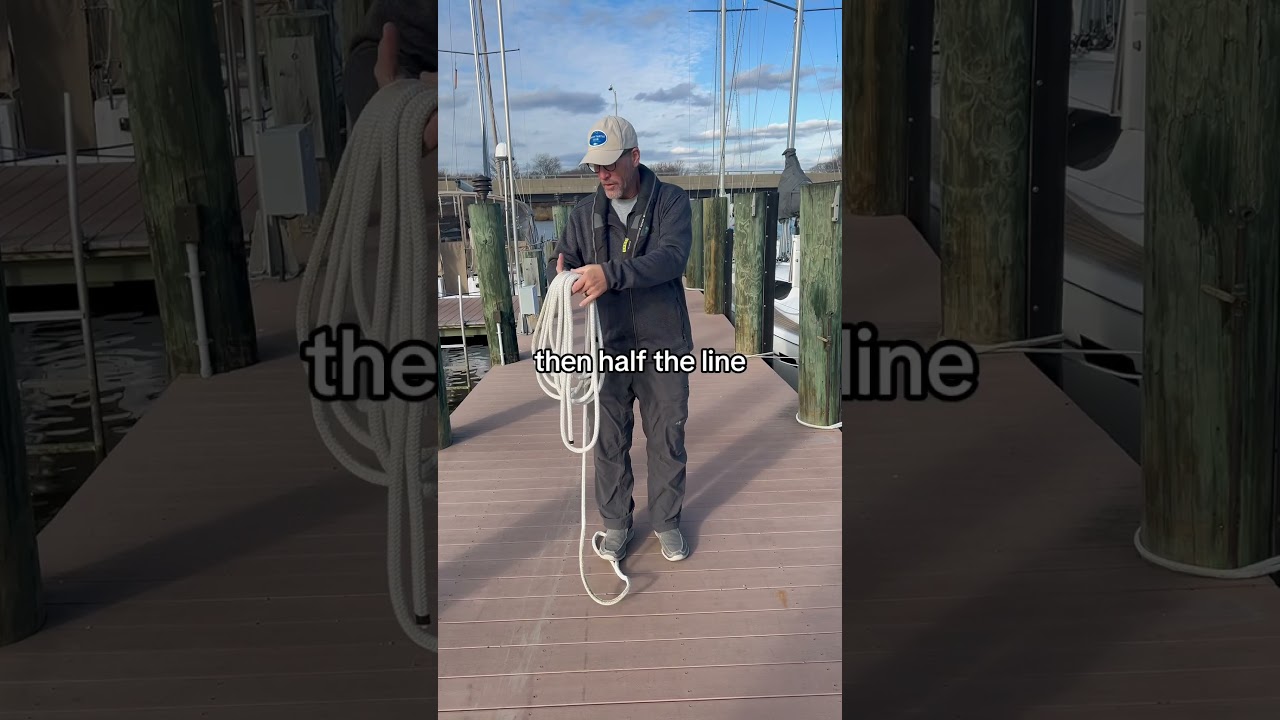 THIS is how to properly throw a line ✅ #boating #howto #yachts