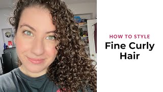 Fine Curly Hair Routine with Love Ur Curls 3Step System