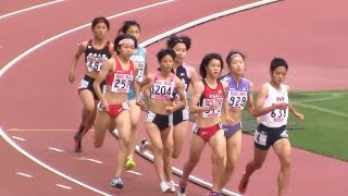 2014ユース陸上女子 800ｍ 予選3組 20141004