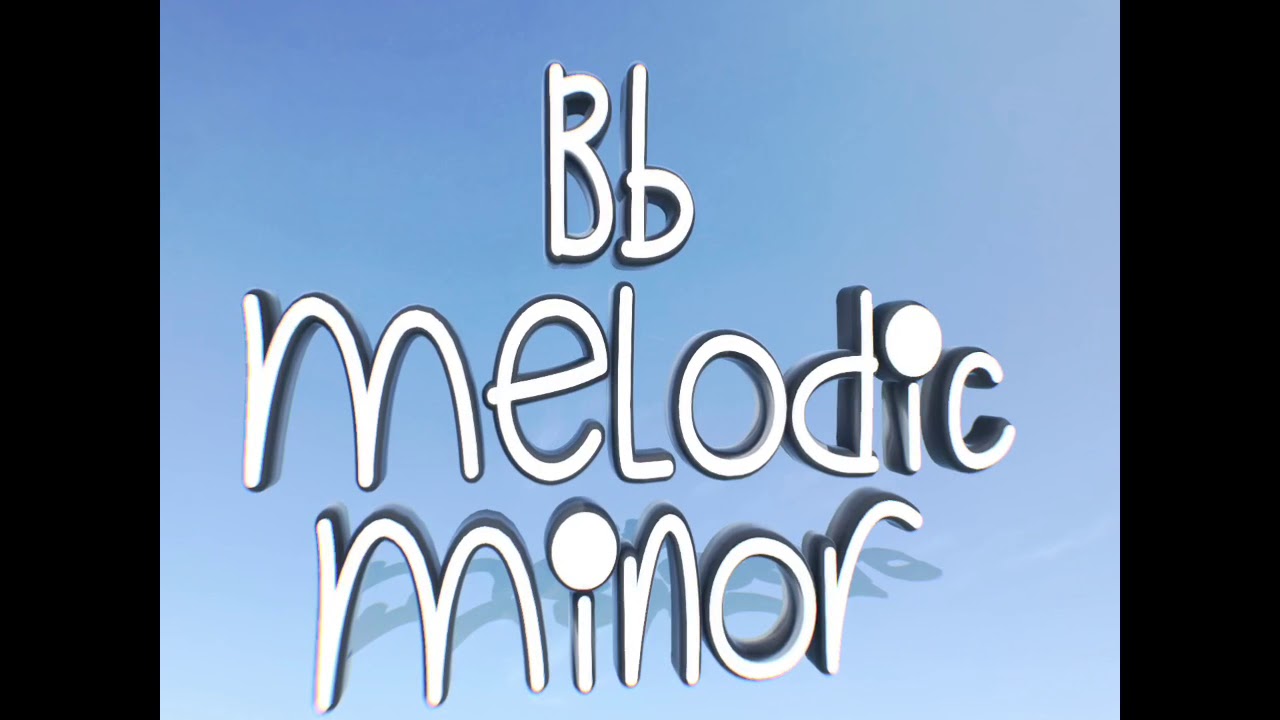 Bb melodic minor scale for trombone - YouTube
