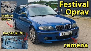 BMW e46 vs 420 000 tisíc kilometrů - výměna svíček, předních ramen a oprava xenonu