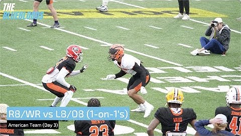 2023 Senior Bowl: American Team Day-3 RB/WR vs LB/DB Drills (1-on-1